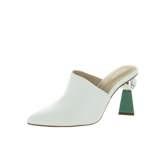Alfani Shoes - Alfani Womens 8.5 M White Leather Junnee Pointed Toe Pumps Heels NIB MM9